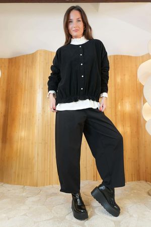 Cooper Needlecord Archie Top Black /5=